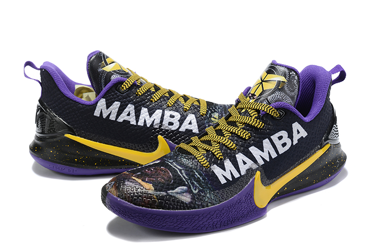 2020 Nike Mamba Focus EP Kobe Mamba Letter Black Purple Yellow